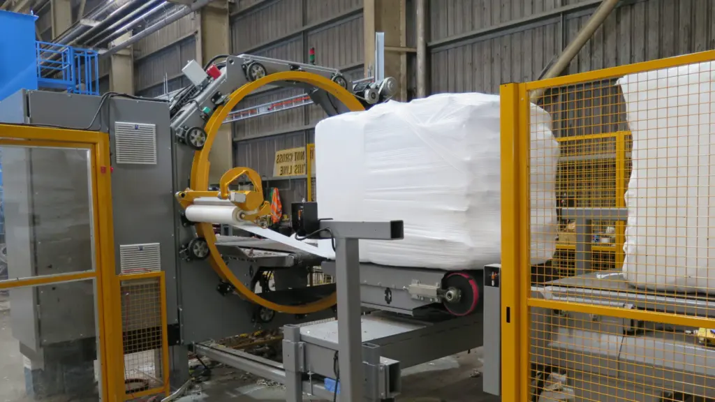 On Image: Bale Wrapper